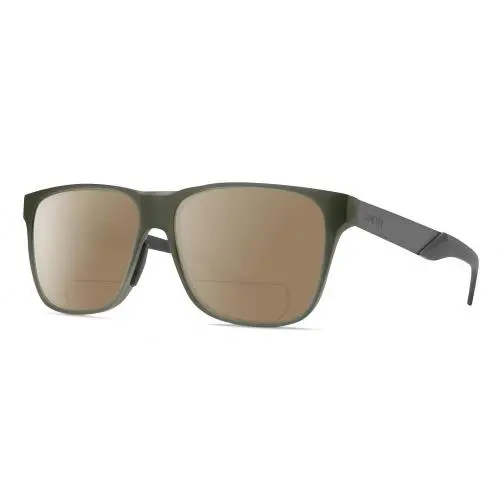 Smith Lowdown Unisex Polarized Bifocal Sunglasses in Crystal Green/gunmetal 56mm Brown by Smith Optics