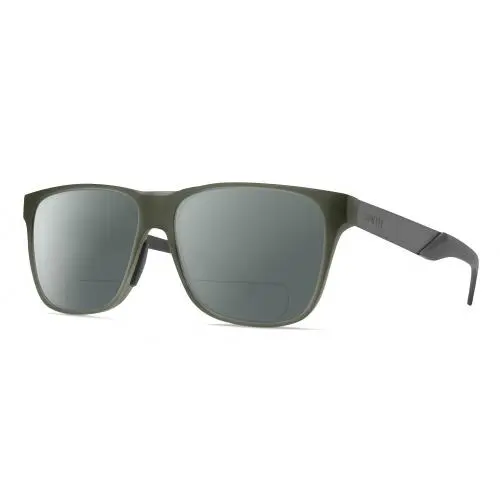 Smith Lowdown Unisex Polarized Bifocal Sunglasses in Crystal Green/gunmetal 56mm Grey by Smith Optics