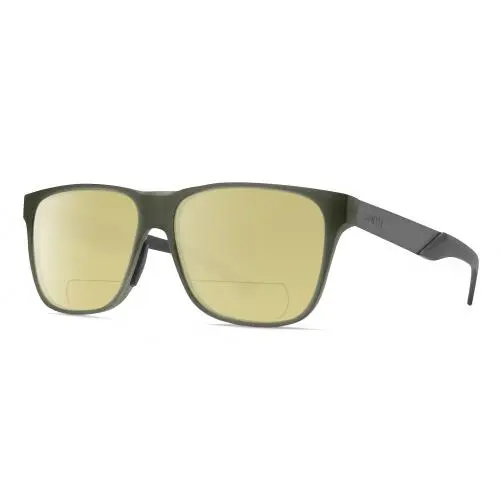 Smith Lowdown Unisex Polarized Bifocal Sunglasses in Crystal Green/gunmetal 56mm Yellow by Smith Optics