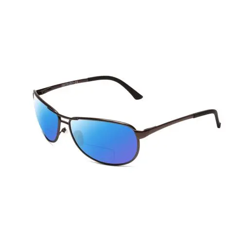 Smith Gray Man Elite Polarized Bi-focal Sunglasses Metal Silver 63 mm 41 Options Blue Mirror by Smith Optics