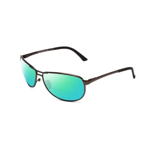 Smith Gray Man Elite Polarized Bi-focal Sunglasses Metal Silver 63 mm 41 Options Green Mirror by Smith Optics