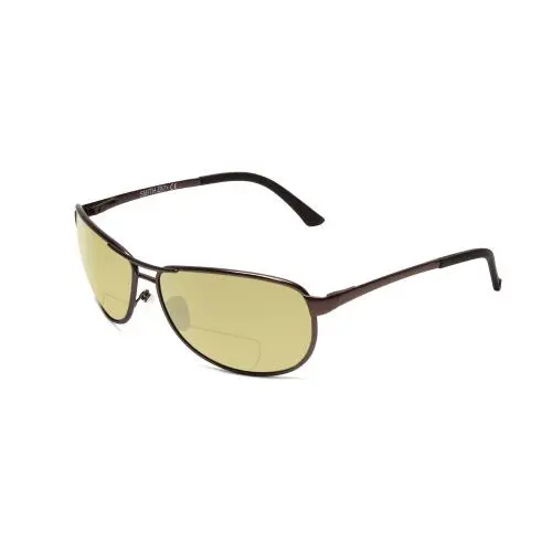 Smith Gray Man Elite Polarized Bi-focal Sunglasses Metal Silver 63 mm 41 Options Yellow by Smith Optics