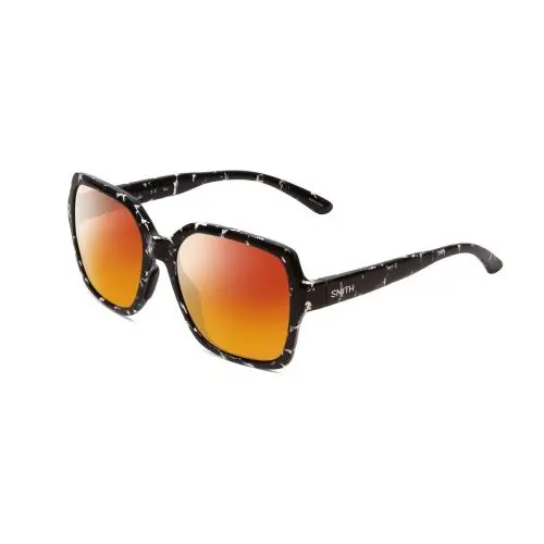 Smith Flare Ladies Polarized Sunglasses in Black Marble Tortoise 57 mm 4 Options Red Mirror Polar by Smith Optics