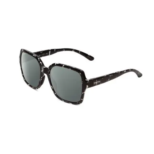 Smith Flare Ladies Polarized Sunglasses in Black Marble Tortoise 57 mm 4 Options Smoke Grey Polar by Smith Optics