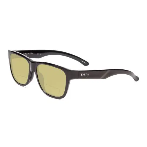 Smith Lowdown Slim 2 Bi-focal Polarized Sunglasses 41 Option in Gloss Black 53mm by Smith Optics