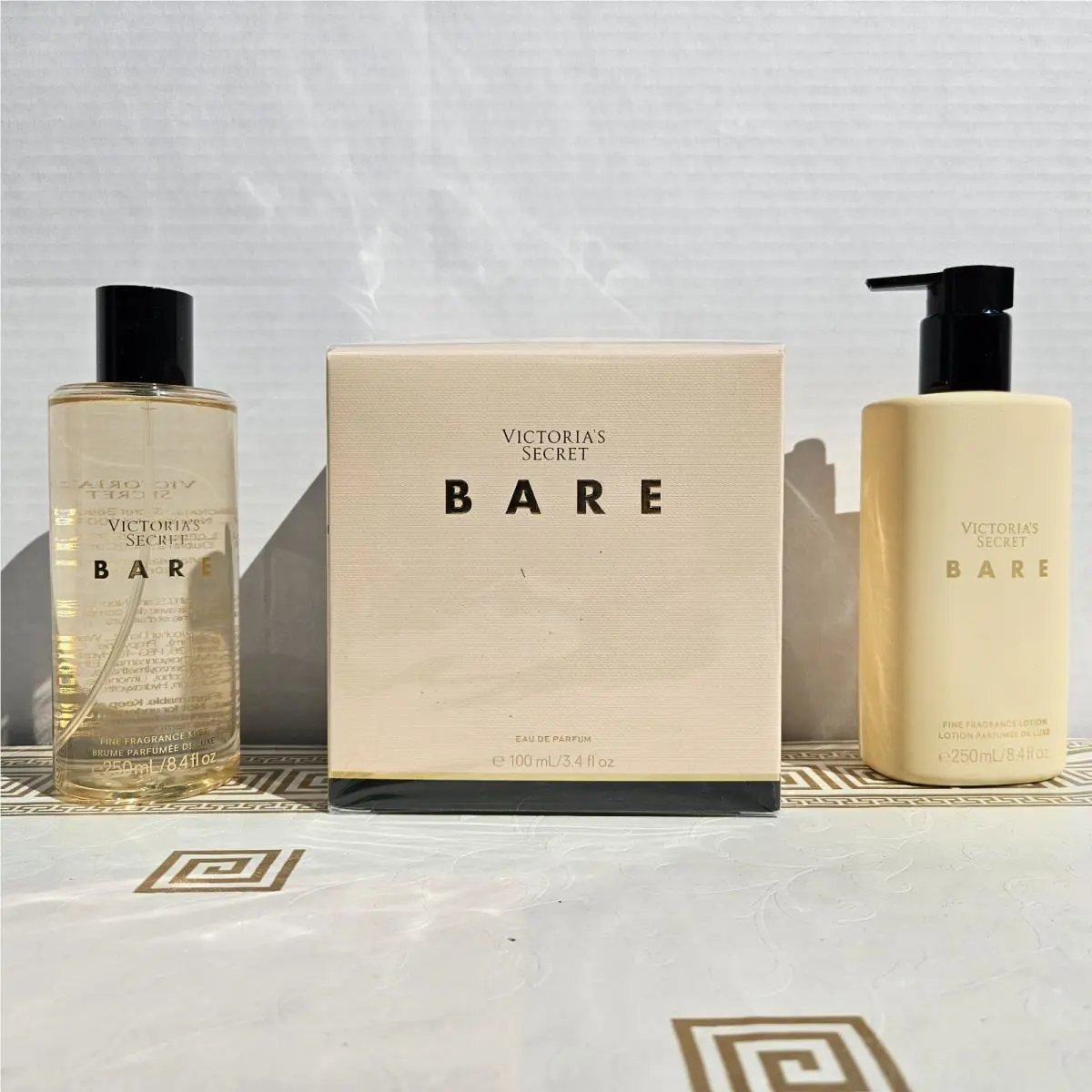 Victoria`s Secret Bare Bundle 3.4oz Parfum+lotion+mist 3-Piece Set Full Size by Victoria's Secret