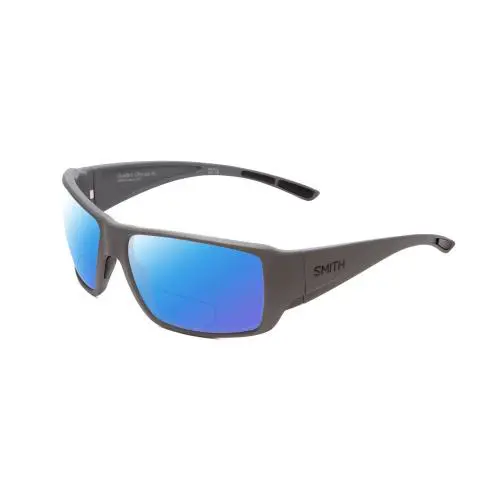Smith Guides Choice Unisex Polarized Bi-focal Sunglasses 41 Options in Grey 63mm - Frame: Multicolor, Lens: Blue Mirror