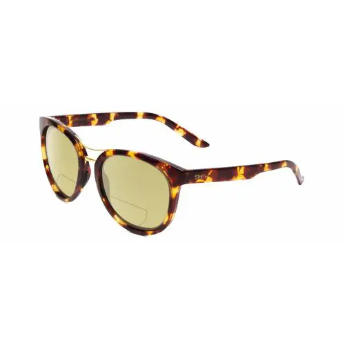 Bridgetown Women Polarize Bifocal Sunglass Tortoise Brown Gold 54mm Yellow by Smith Optics