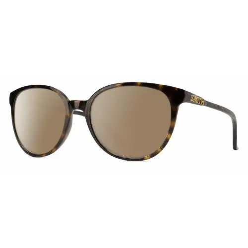 Smith Cheetah Cateye Polarized Sunglasses Alpine Tortoise Havana Brown Gold 54mm Amber Brown Polar by Smith Optics
