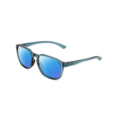 Smith Contour Polarized Bi-focal Sunglasses in Crystal Blue Green 56mm 41 Option Blue Mirror by Smith Optics