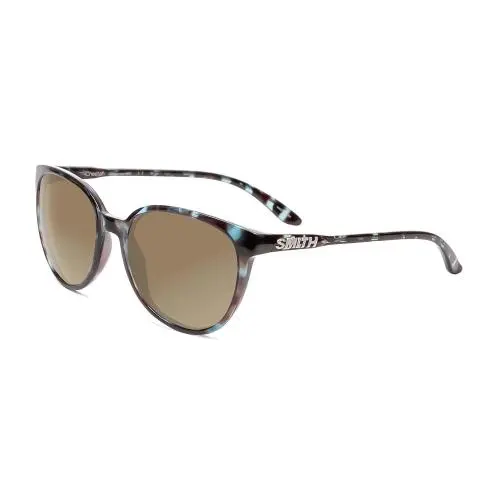 Smith Cheetah Ladies Polarized Sunglass 4 Option Cateye Sky Tortoise Marble 54mm Amber Brown Polar by Smith Optics