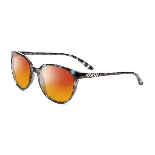 Smith Cheetah Ladies Polarized Sunglass 4 Option Cateye Sky Tortoise Marble 54mm Red Mirror Polar by Smith Optics