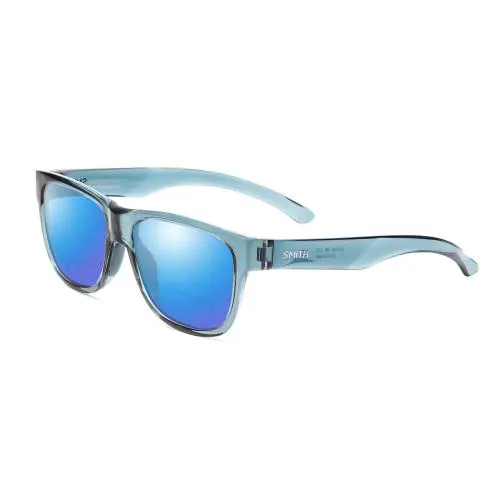 Smith Lowdown Slim 2 Polarized Bi-focal Sunglasses Crystal Stone Green Blue 53mm - Frame: Multicolor, Lens: Blue Mirror