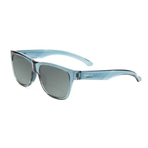 Smith Lowdown Slim 2 Polarized Bi-focal Sunglasses Crystal Stone Green Blue 53mm Grey by Smith Optics