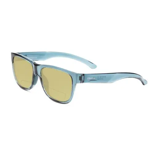 Smith Lowdown Slim 2 Polarized Bi-focal Sunglasses Crystal Stone Green Blue 53mm Yellow by Smith Optics