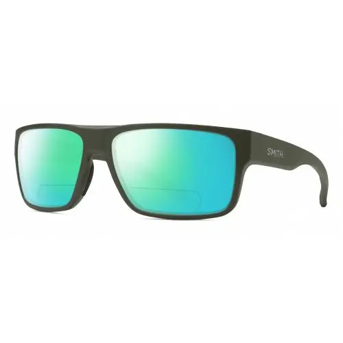 Soundtrack Unisex Polarized Bi-focal Sunglasses in Moss Green 61 mm Green Mirror by Smith Optics