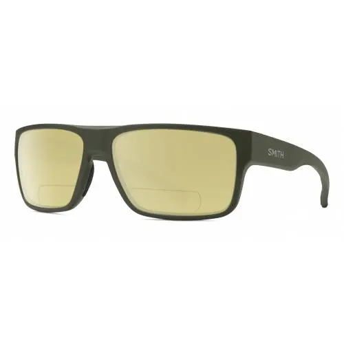 Soundtrack Unisex Polarized Bi-focal Sunglasses in Moss Green 61 mm Yellow by Smith Optics