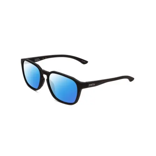 Smith Contour Square Unisex Polarized Sunglasses in Black 56mm Choose Lens Color Blue Mirror Polar by Smith Optics