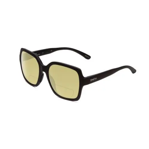 Smith Flare Women Oversized Polarized Bi-focal Sunglasses Black 57 mm 41 Options Yellow by Smith Optics