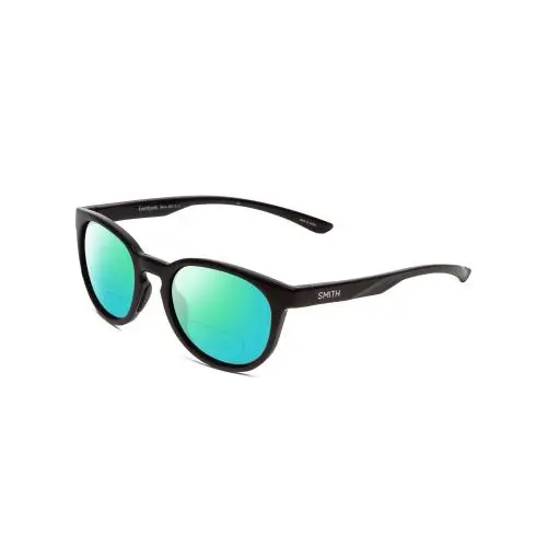 Smith Eastbank Unisex Round Polarized Bi-focal Black Sunglasses 52 mm 41 Options Green Mirror by Smith Optics