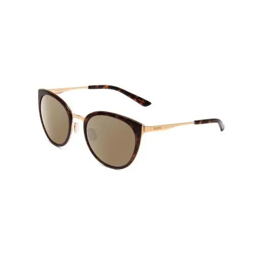 Somerset Ladies Cateye Polarized Sunglass Tortoise Havana Gold 53mm Amber Brown Polar by Smith Optics