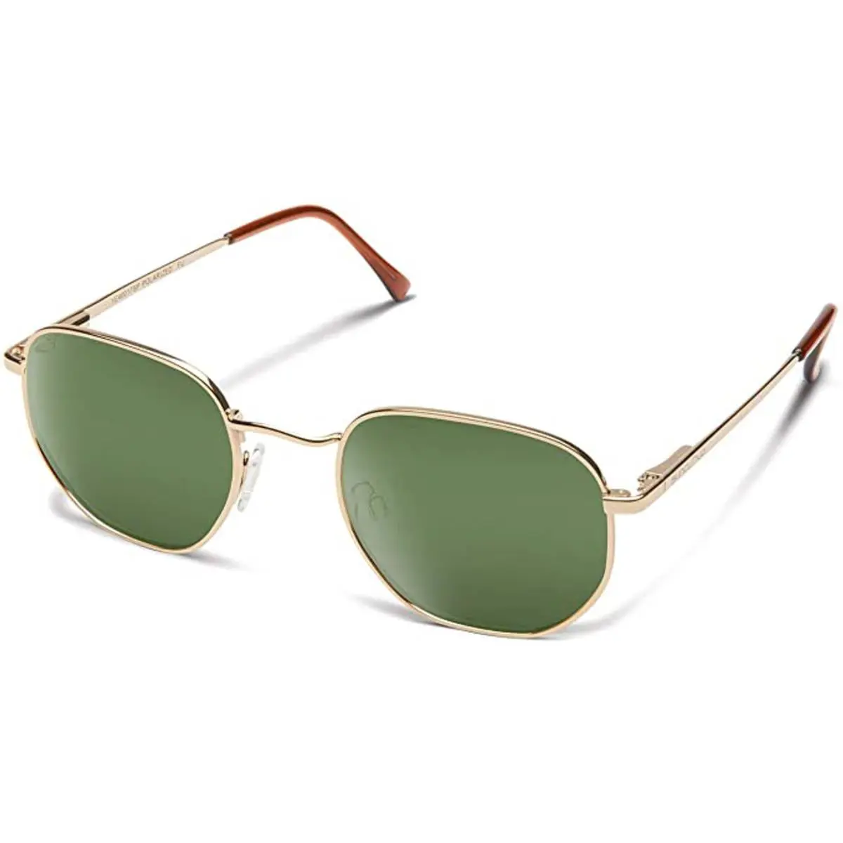 Suncloud Del Ray Polarized Sunglasses by Smith Hexagon Metal Pilot 4 Options Gold/Polarized Gray Green by Smith Optics
