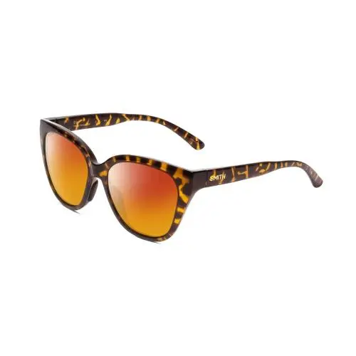 Smith Optic Era Cateye Polarized Sunglasses in Vintage Tortoise Havana Gold 55mm Red Mirror Polar by Smith Optics