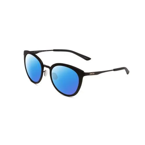 Smith Somerset Women Polarized Cateye Sunglasses in Black 53mm Choose Lens Color Blue Mirror Polar by Smith Optics