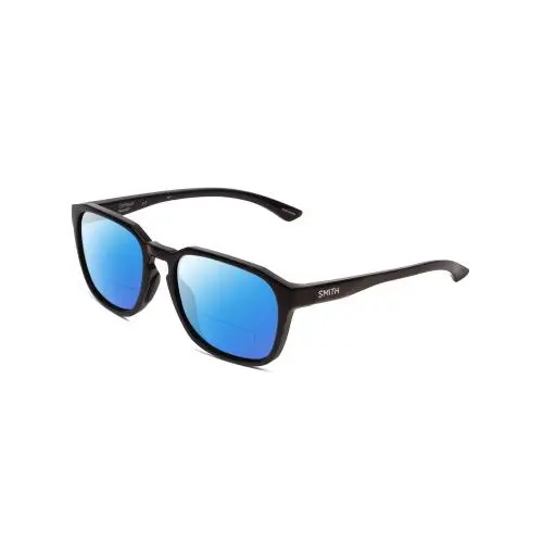 Smith Contour Unisex Square Polarized Bi-focal Sunglasses Black 56 mm 41 Options Blue Mirror by Smith Optics