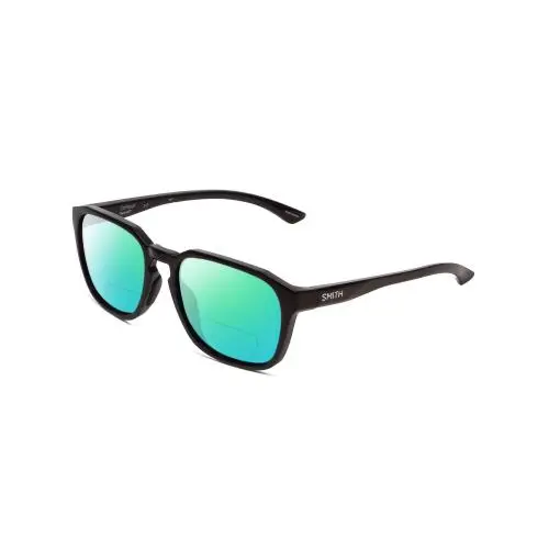 Smith Contour Unisex Square Polarized Bi-focal Sunglasses Black 56 mm 41 Options Green Mirror by Smith Optics