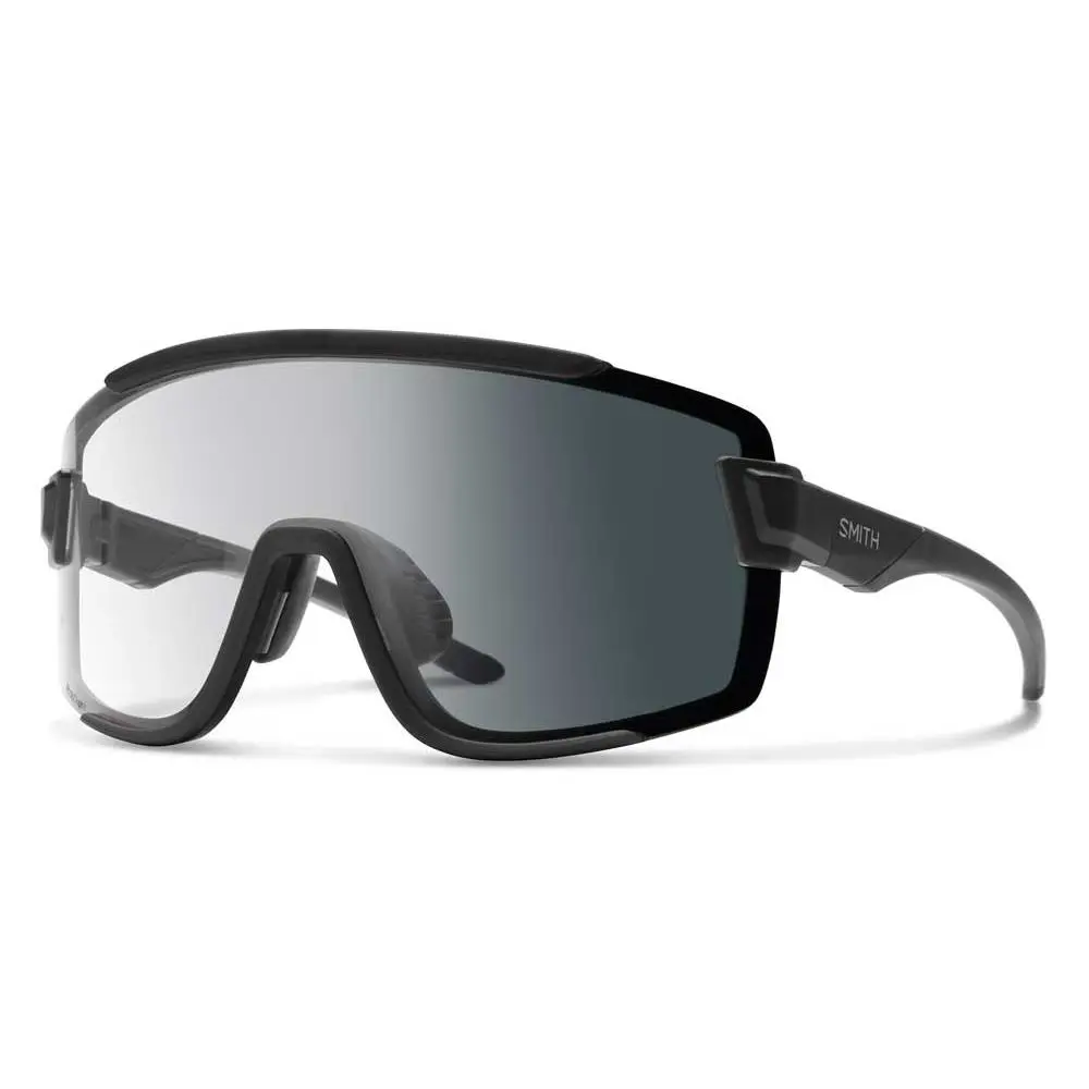 Smith Wildcat Sunglasses +bonus Lens+ Protective Hard Case+ Lifetime Warranty Mat Black / Photo Clear Gray + Clear by Smith Optics