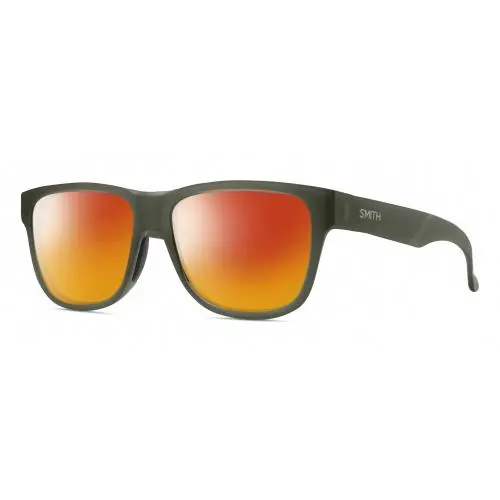 Lowdown Slim 2 Unisex Polarized Sunglasses Moss Crystal Green 53 mm Red Mirror Polar by Smith Optics