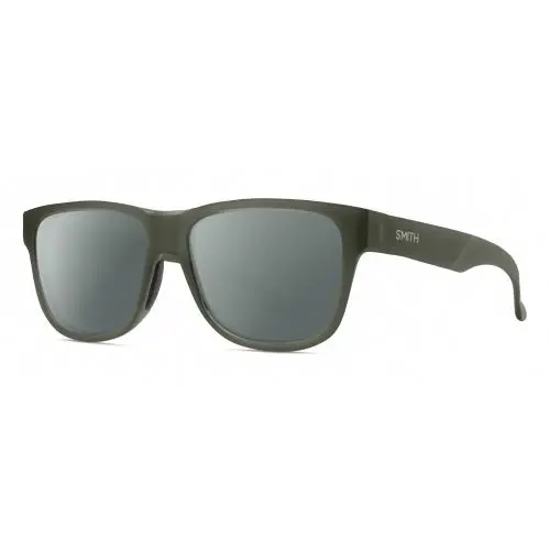 Lowdown Slim 2 Unisex Polarized Sunglasses Moss Crystal Green 53 mm Smoke Grey Polar by Smith Optics