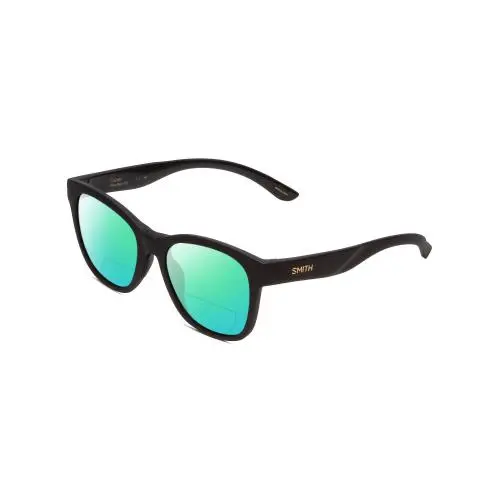 Smith Caper Women Cateye Polarized Bi-focal Sunglasses in Black 53 mm 41 Options Green Mirror by Smith Optics