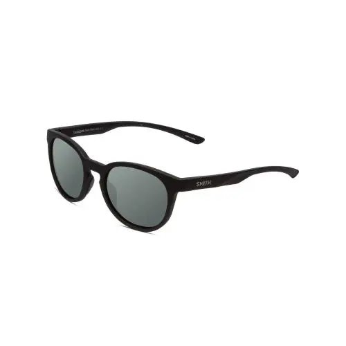 Smith Eastbank Round Unisex Polarized Sunglasses in Black 52mm Choose Lens Color Smoke Grey Polar by Smith Optics