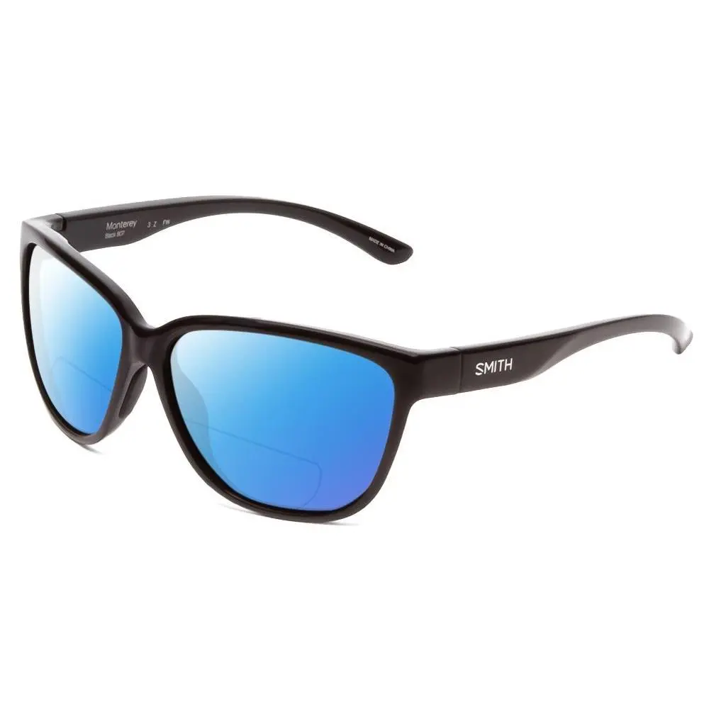 Smith Monterey Ladies Cateye Polarized Bi-focal Sunglasses Black 58mm 41 Options Blue Mirror by Smith Optics