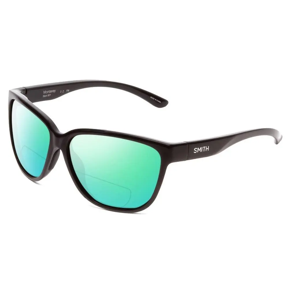 Smith Monterey Ladies Cateye Polarized Bi-focal Sunglasses Black 58mm 41 Options Green Mirror by Smith Optics