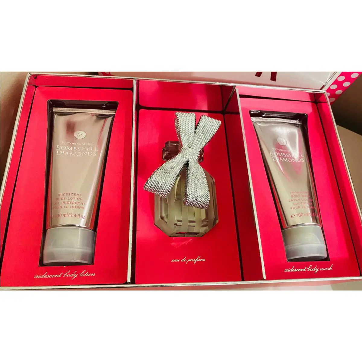 Victoria’s Secret Bombshell Diamonds Perfume Eau De Parfum Gift Set Rare by Victoria's Secret
