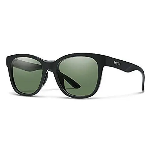 Smith Caper Sunglasses Matte Black Chromapop Polarized Gray Green