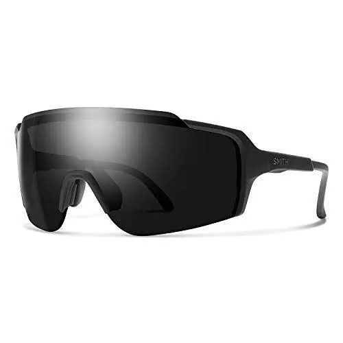 Flywheel Unisex Wrap Rimless Sunglasses Matte Black/chromapop Black by Smith Optics