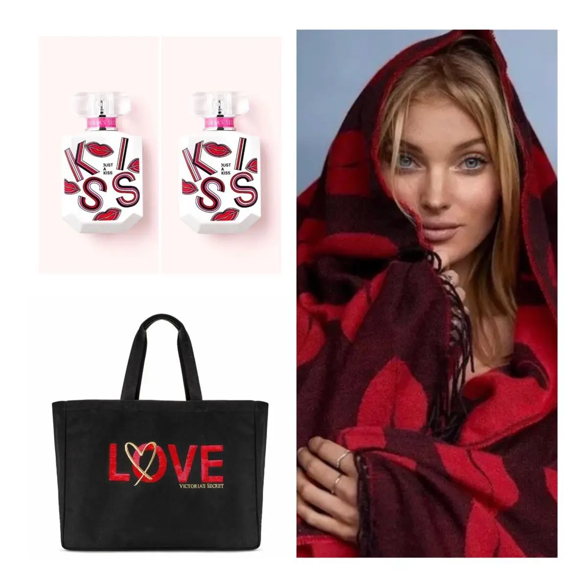 Victoria’s Secret Just A Kiss Eau de Parfum 1.7 Fl.oz. 2 / Tote Bag / Blanket