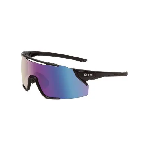 Smith Attack Mag Mtb Rimless Sunglass Black/cp Violet Purple Mirror/amber 172 mm by Smith Optics
