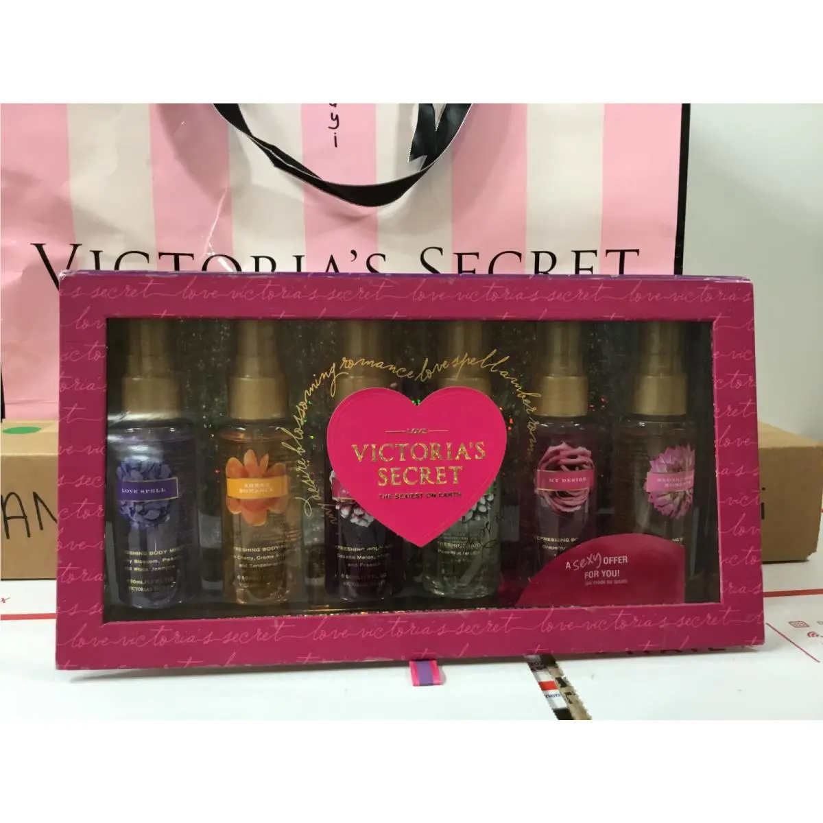 Victoria`s Secret Fragrance Mist Body Mist Spray 6PC Gift Set