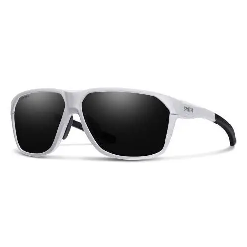 Smith Leadout Pivlock Designer Unisex Square Sunglasses in White/chromapop Black by Smith Optics