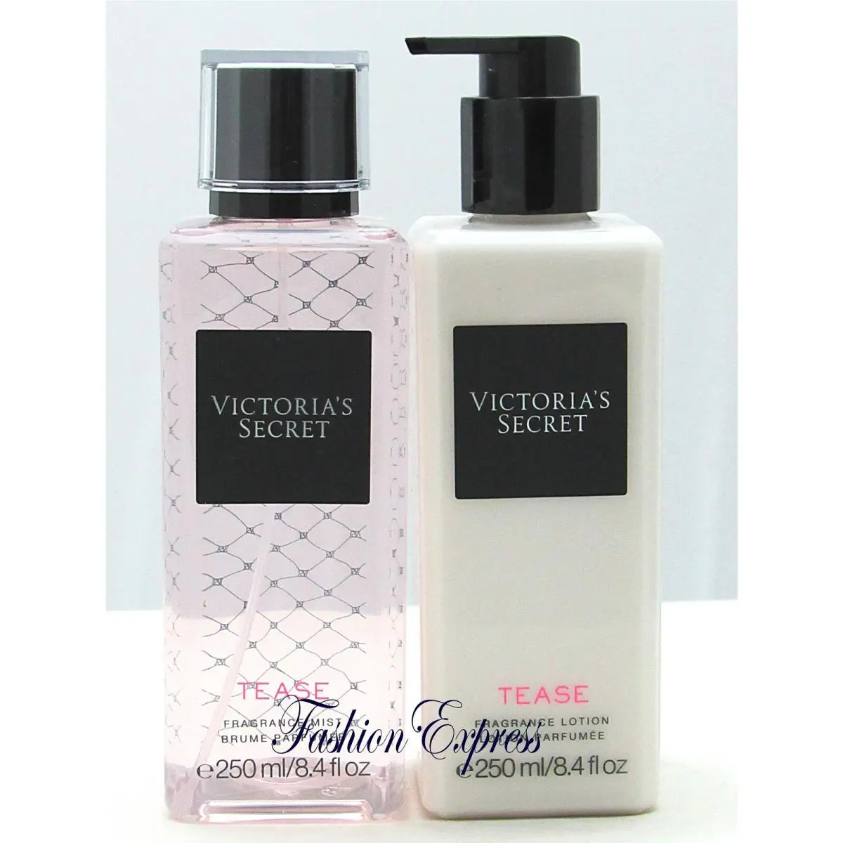Victoria`s Secret Tease Body Mist Spray Body Lotion Set 8.4 FL OZ