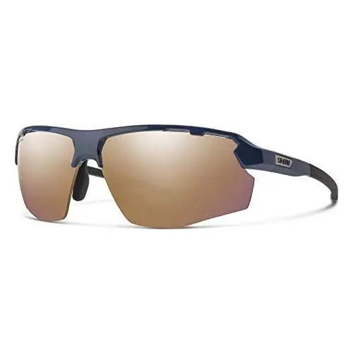 Smith Resolve Semi-rimless Sunglasses French Navy Blue/cp Rose Gold Mirror+clear