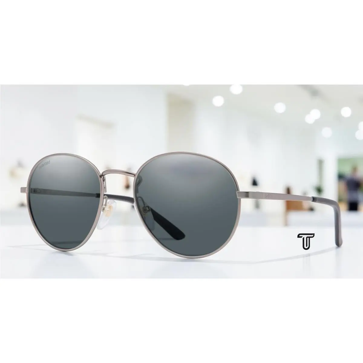 Smith Prep Matte Gunmetal Polarized Gray 53 mm Unisex Sunglasses by Smith Optics