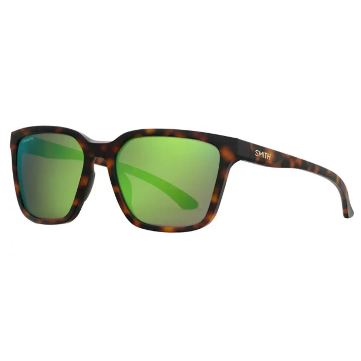 Smith Shoutout Sunglasses-matte Tortoise-chromapop Polarized Green Mirror by Smith Optics