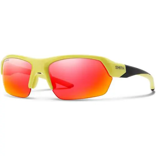 Smith Tempo 4CW Sunglasses Yellow Black Frame Mirrored Red Lens - Frame: Yellow/Black, Lens: Mirrored Red