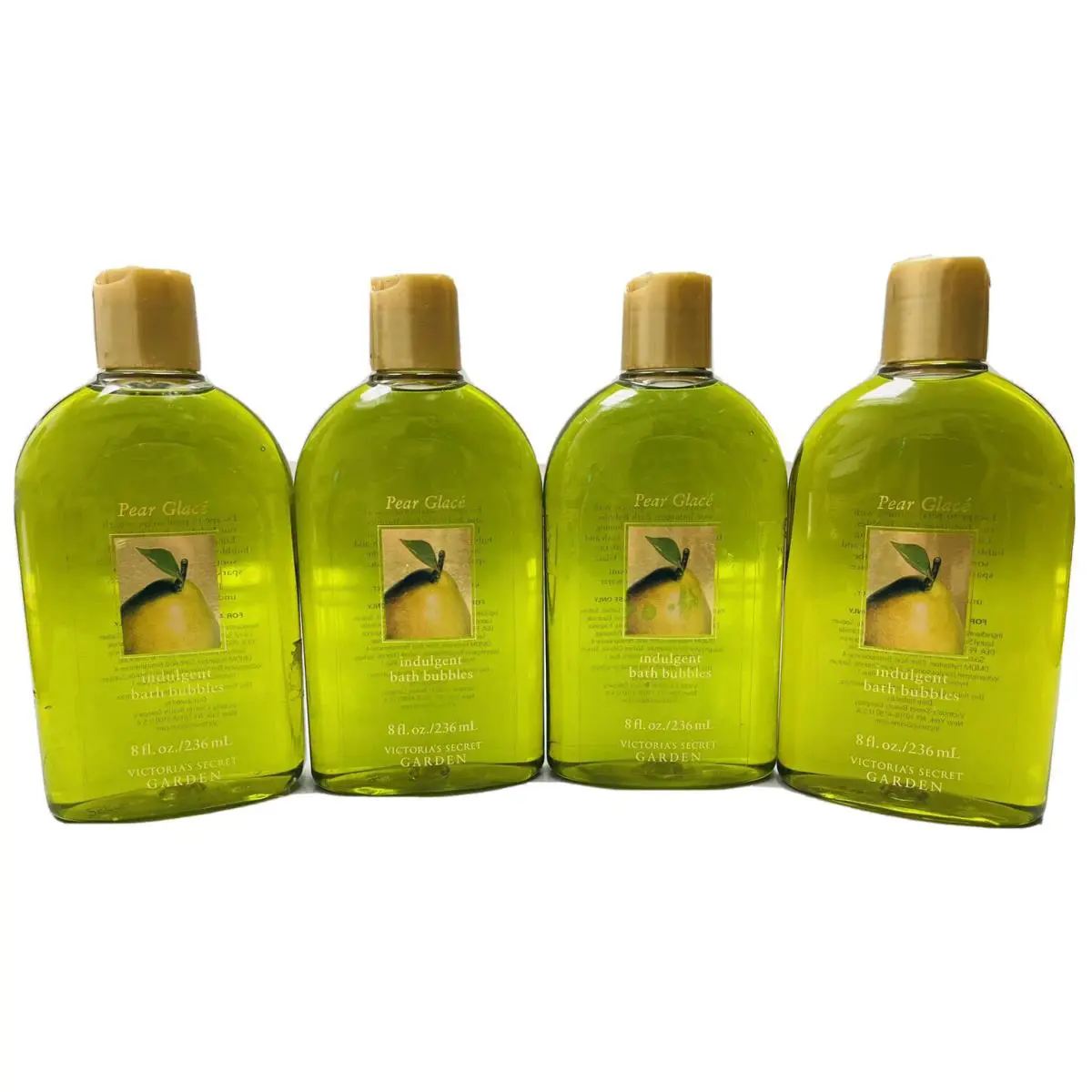 4 Victorias Secret Garden Pear Glace Indulgent Bath Bubbles 8oz